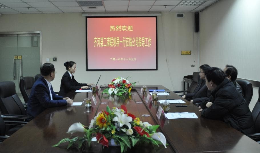 齊河縣工商聯(lián)領(lǐng)導蒞臨濟南連心物業(yè)有限公司指導工作